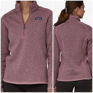 Patagonia Women’s Pink Better Sweater 1/4 Zip (small)